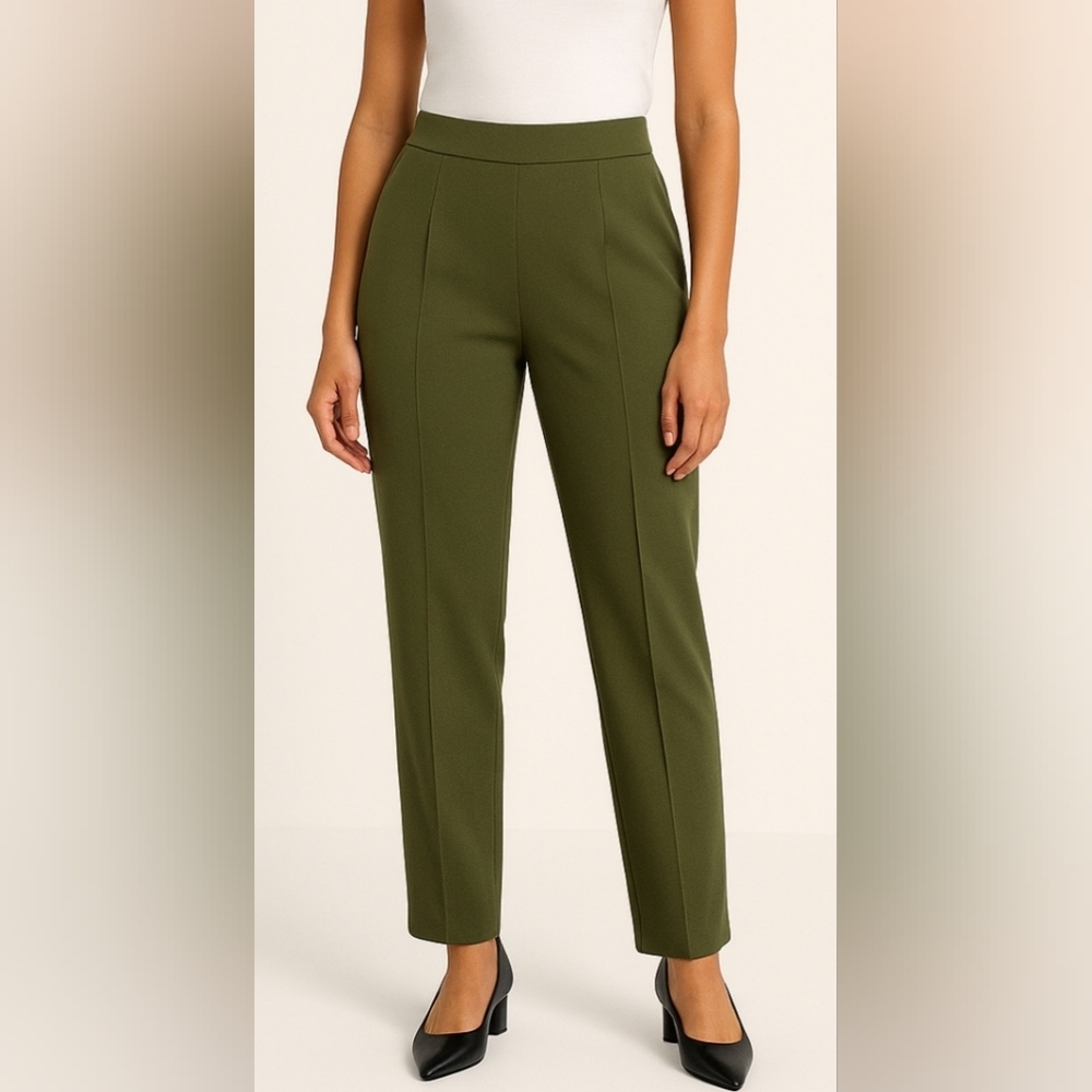 Cato Classic Olive Straight Leg Pants
